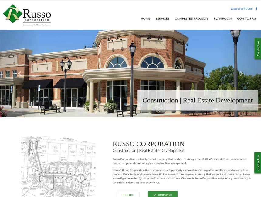 Russo Corporation website design