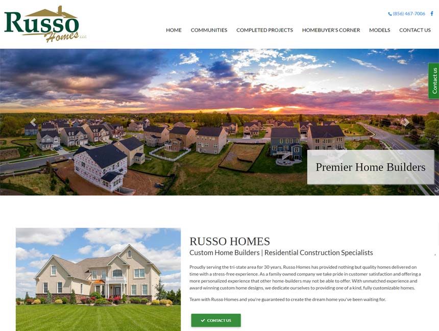 website design work - Russo